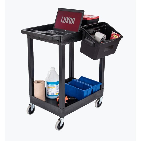 24 x 18 Plastic Utility Tub Cart w Bins